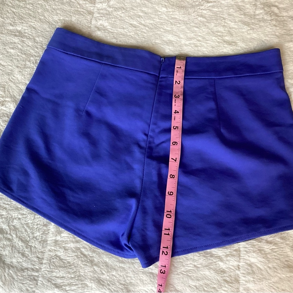 Express Womens Stretch Polyester Solid Royal Blue… - image 5